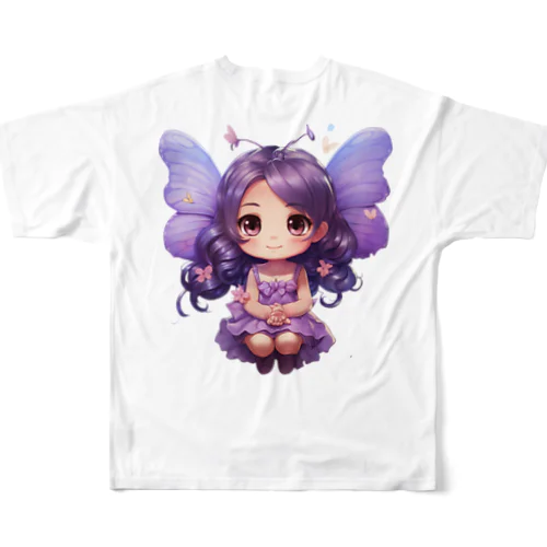 パープリーナ フルグラフィックTシャツ