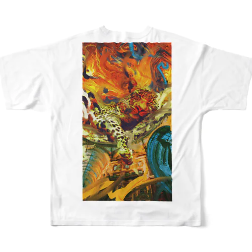 美術館で寝る All-Over Print T-Shirt