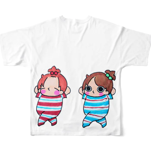 ぽことこ フルグラフィックTシャツ