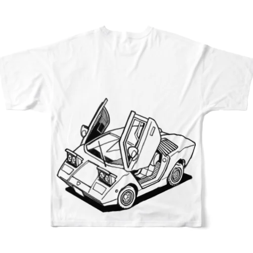 ランボルギーニ　カウンタック All-Over Print T-Shirt