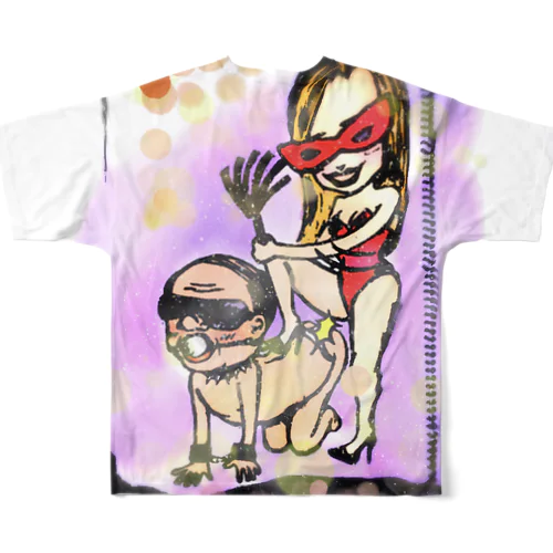 キモ豚野郎と【アリスさま】 All-Over Print T-Shirt