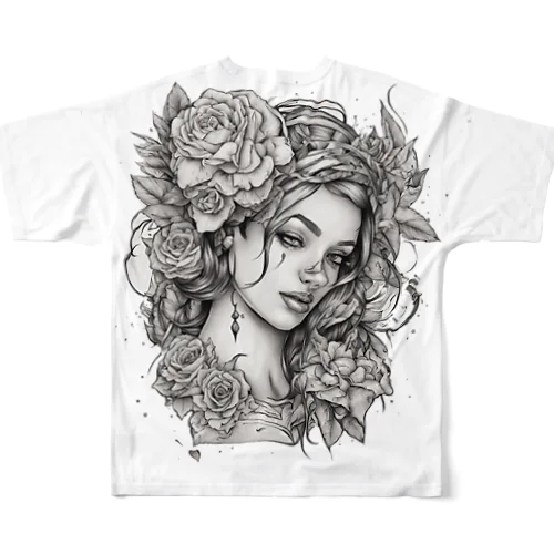 美しい女性 All-Over Print T-Shirt