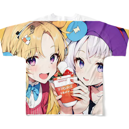 お友達 フルグラフィックTシャツ