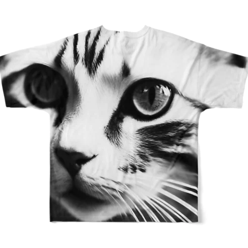 見つめているネコ[クラシック] All-Over Print T-Shirt