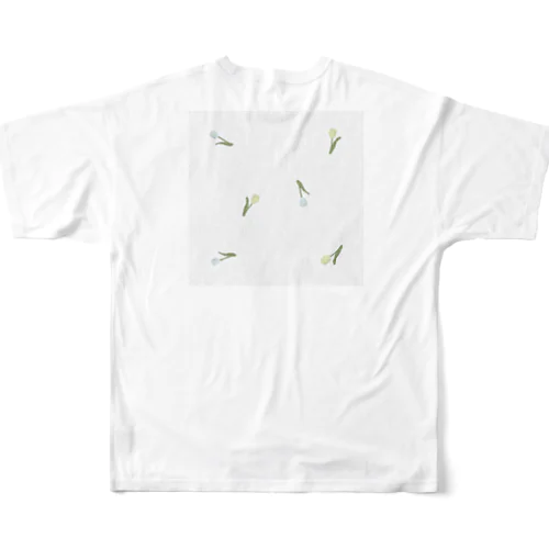 **pale color , tulip pattern . フルグラフィックTシャツ