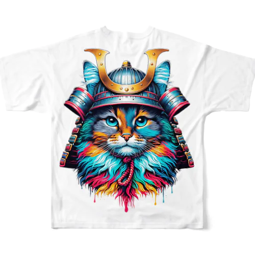 猫武者 参上！ All-Over Print T-Shirt