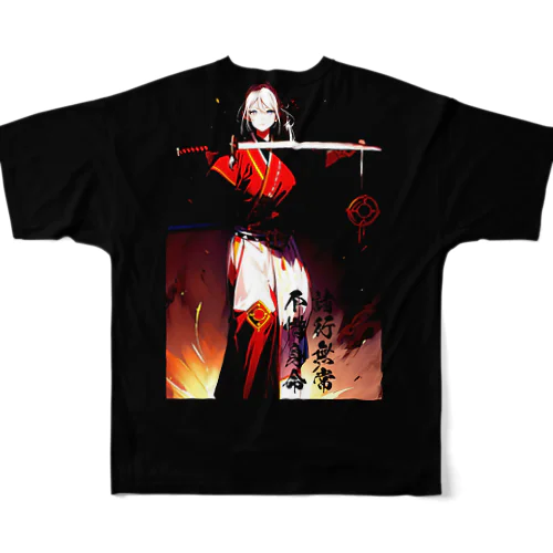 女剣士2 フルグラフィックTシャツ