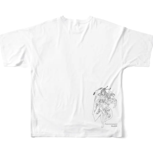 日本の女神様　天鈿女命 All-Over Print T-Shirt