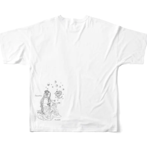 日本の女神様　瀬織津姫命 フルグラフィックTシャツ