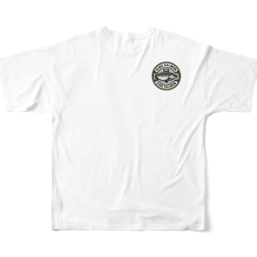 川の帝王キングサーモン All-Over Print T-Shirt