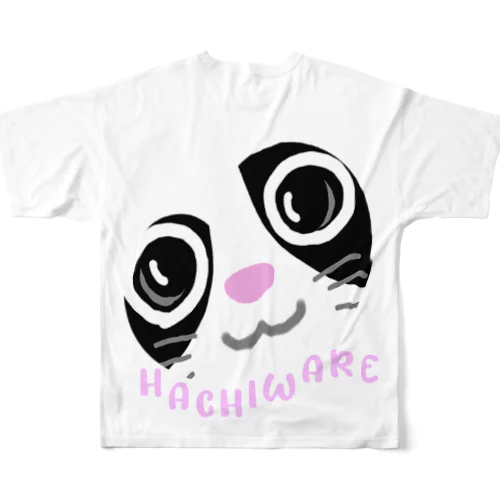 ハチワレ フルグラフィックTシャツ