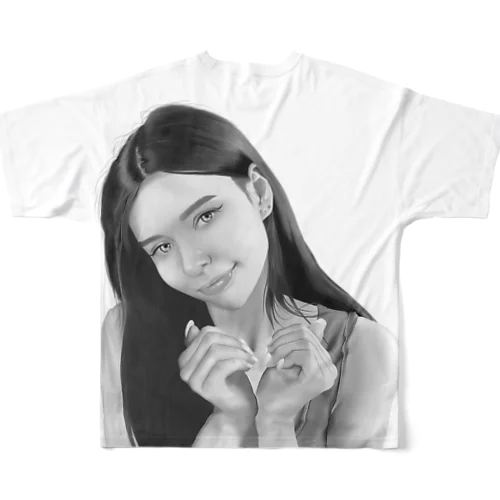 I Love You! フルグラフィックTシャツ