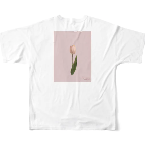 *Cherry Blossom ,Peach ,Tulip . All-Over Print T-Shirt