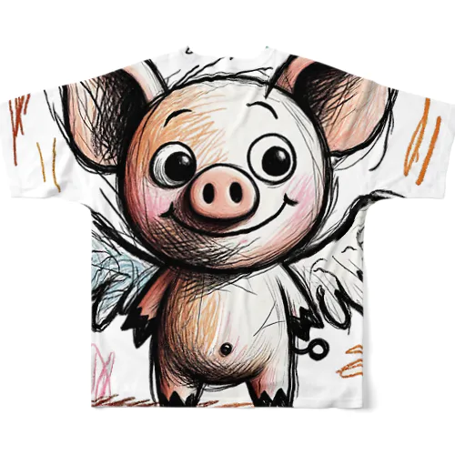 飛べる豚はただものじゃない All-Over Print T-Shirt