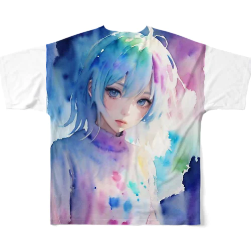 水彩画風3 All-Over Print T-Shirt