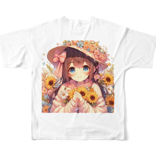 フローラ ちゃん フルグラフィックTシャツ