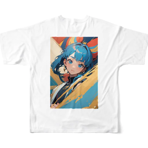 青山カヲル フルグラフィックTシャツ