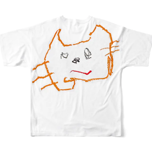 だいだいの猫ちゃん フルグラフィックTシャツ