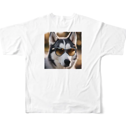 スパイ犬コードネームハスキー フルグラフィックTシャツ