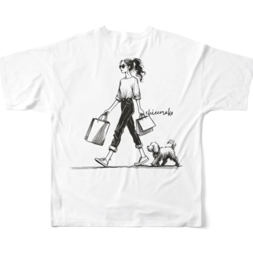 オシャレ女子の休日 All-Over Print T-Shirt