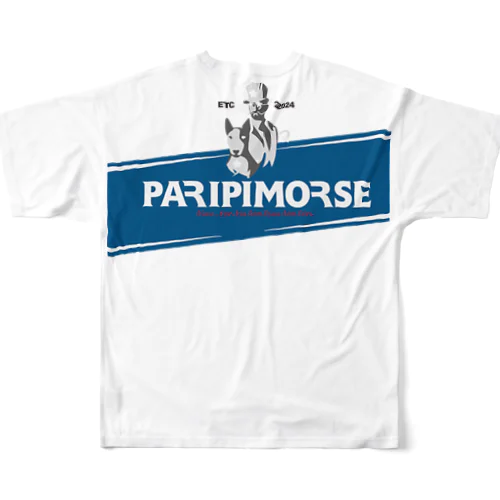 PARIPI・MORSE フルグラフィックTシャツ