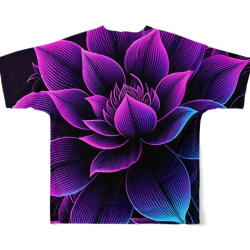 花柄３ フルグラフィックTシャツ