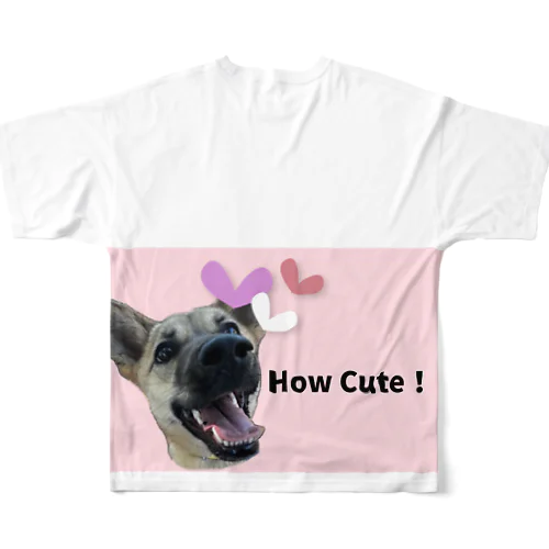 How Cute! Canvas! フルグラフィックTシャツ