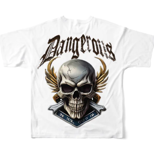 SKULL BIKER-08 All-Over Print T-Shirt