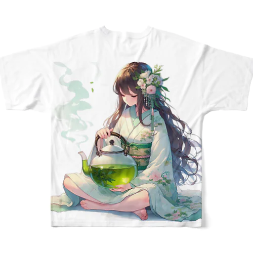 緑茶➰GIRL'S 茶室💕vol.1 All-Over Print T-Shirt