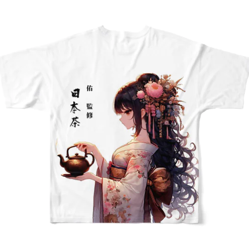 日本茶➰GIRL'S 茶室💕vol.1 フルグラフィックTシャツ