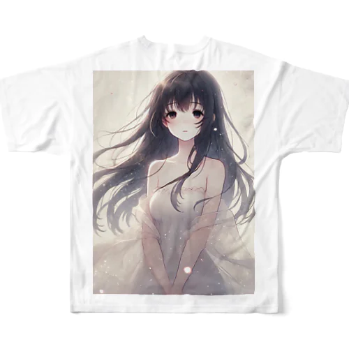 儚い少女 All-Over Print T-Shirt