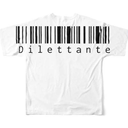 Dilettante（ダークグレー） All-Over Print T-Shirt