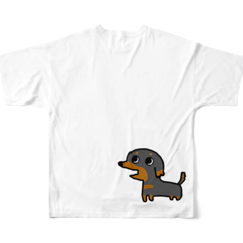 白目の犬 All-Over Print T-Shirt