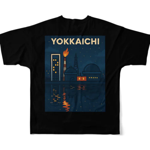 YOKKAICHI NIGHT フルグラフィックTシャツ All-Over Print T-Shirt