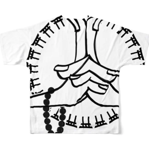 臨兵闘死  黒 All-Over Print T-Shirt