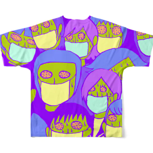 マスクをする人たち All-Over Print T-Shirt