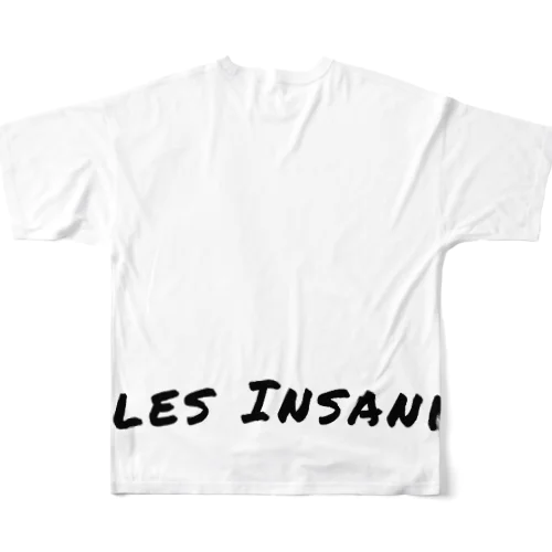 miles insanity Tシャツ　背面下部プリント All-Over Print T-Shirt