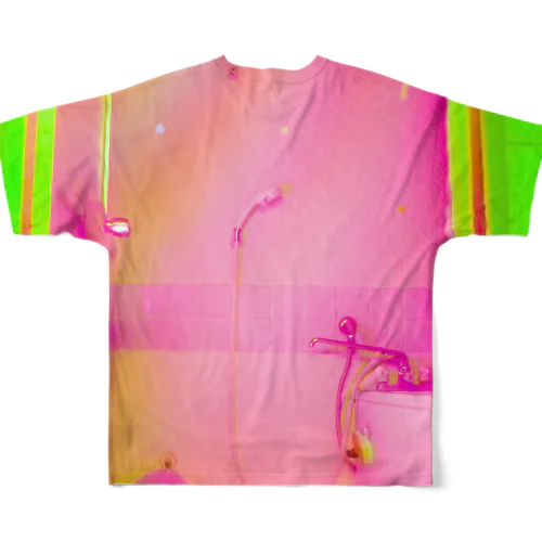 桃色シャワー/バナナグリーンドア フルグラフィックTシャツ