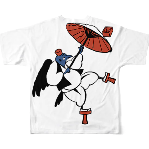 TENGU KARASU フルグラフィックTシャツ