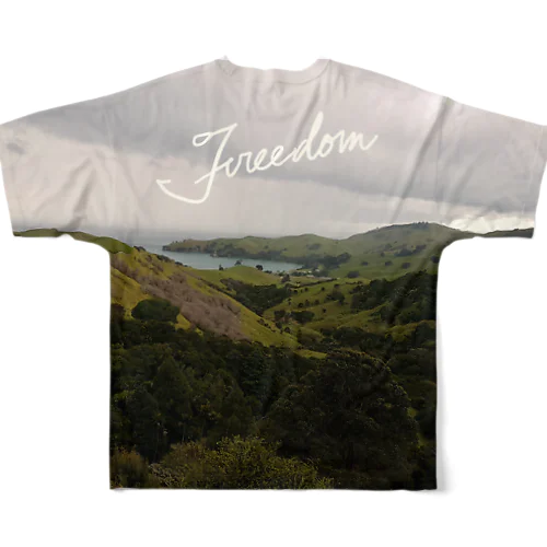 Freedom in New Zealand フルグラフィックTシャツ