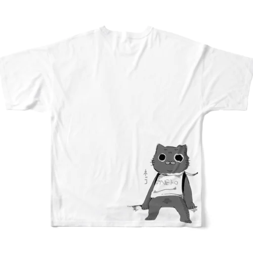 ぬふ フルグラフィックTシャツ