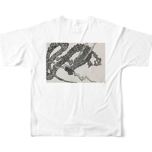 龍角Ｔシャツ フルグラフィックTシャツ