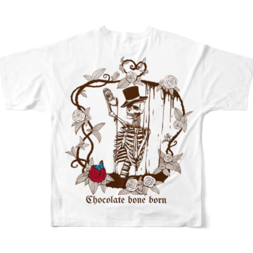 『Chocolate bone born』 All-Over Print T-Shirt