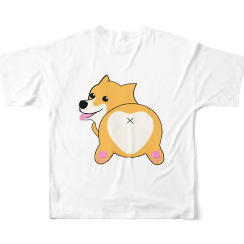 コーギー　犬　おしり　グッズ フルグラフィックTシャツ