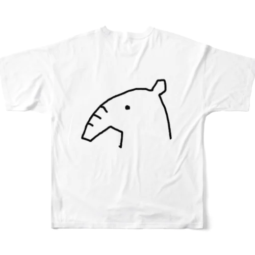 ばく フルグラフィックTシャツ