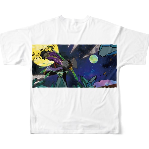 THE LEGEND OF SPACE-NINJA All-Over Print T-Shirt