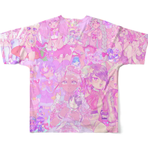 桃色地獄 フルグラフィックTシャツ