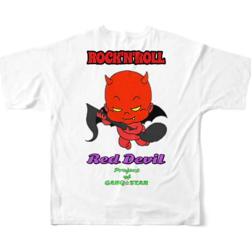 Red Devil君 フルグラフィックTシャツ