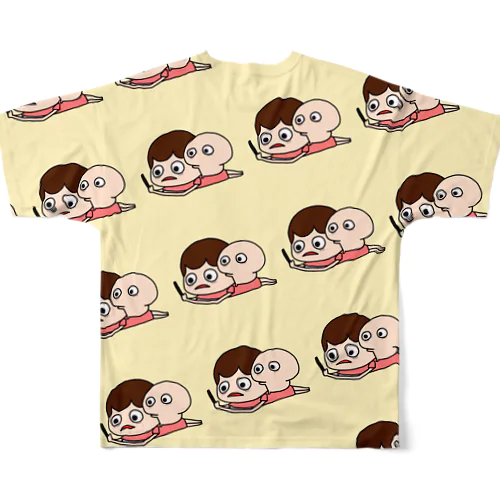 ふみこと寝不足ちゃん All-Over Print T-Shirt