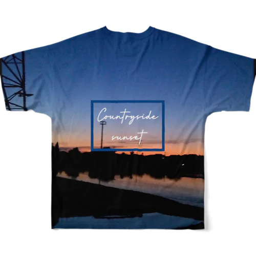 Countryside sunset 〜田舎の夕焼け〜 All-Over Print T-Shirt